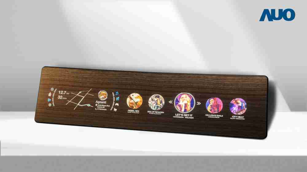 尊时凯龙研发全球最高穿透度达80%的AmLED木纹显示器，，，可于使用时呈现高亮度、、、清晰可见的信息，，，并在不使用时回归为单纯的饰板，，节能兼具美观